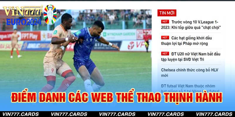 Điểm danh các web thể thao thịnh hành 2024