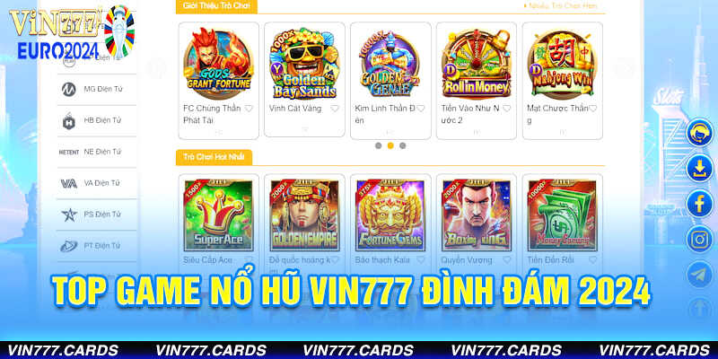 Top game nổ hũ vin777 đình đám 2024