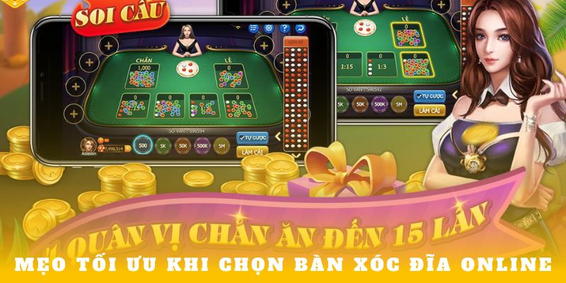 Mẹo tối ưu khi chọn bàn xóc đĩa online